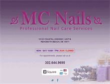 Tablet Screenshot of mcnails.net